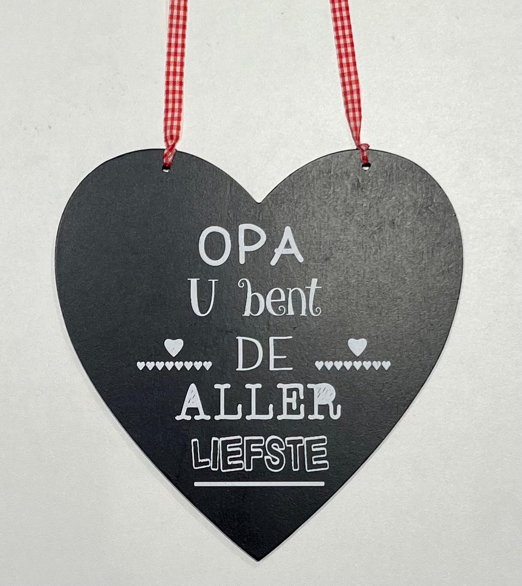 Teksthart zwart 'Opa' small