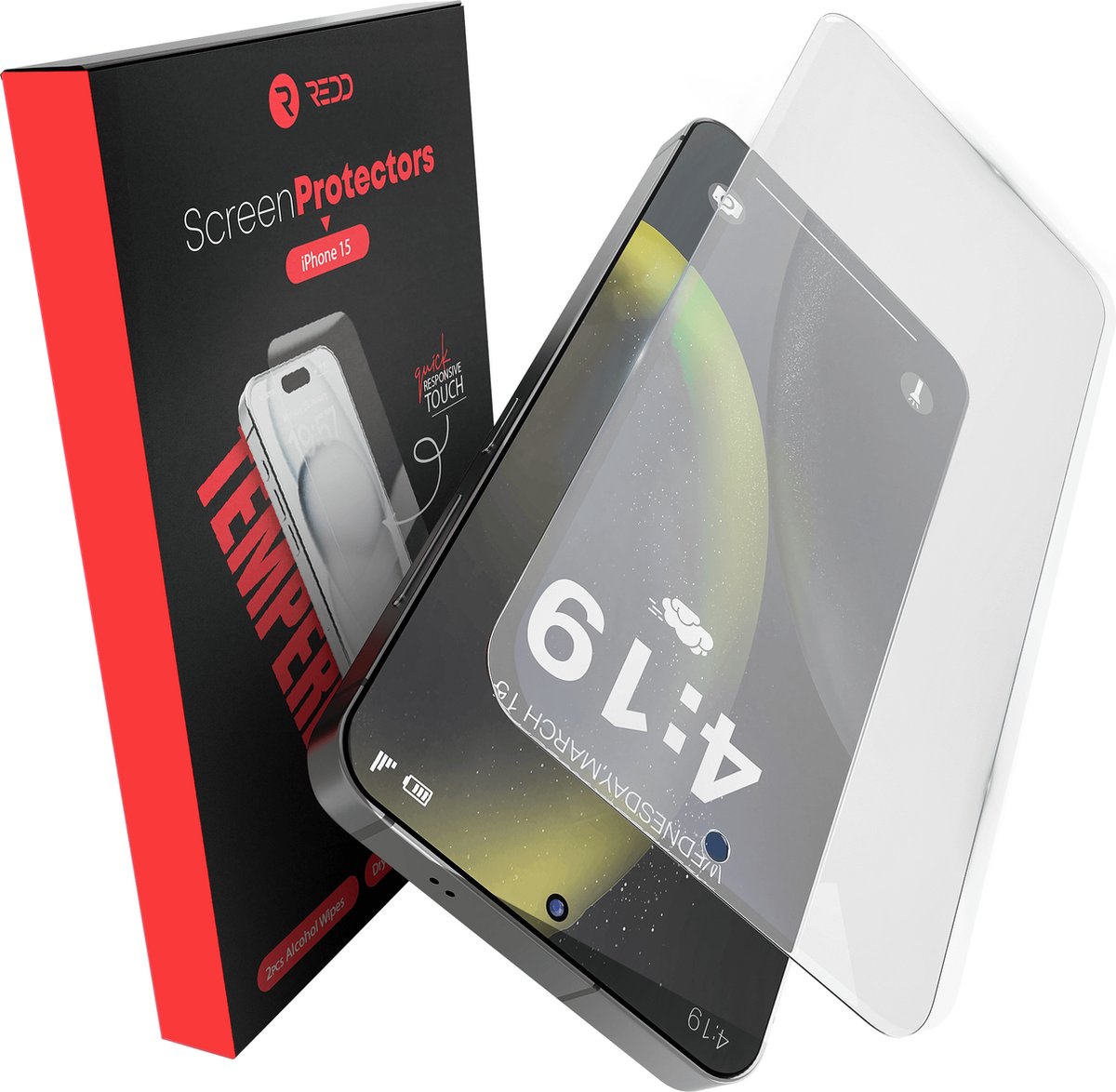 REDD Screenprotector geschikt voor Samsung S24 Plus / S25 Plus - Ultradun 9H Tempered gehard Glas - Krasbestendig en Case Friendly - 2 Stuks