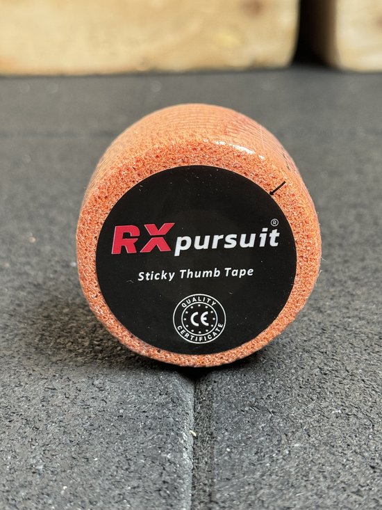 RXpursuit Lot de 3 bandes adhésives Oranje de Premium pour levage de pouce, Tape pour haltérophilie, crossfit, dynamophilie, entraînement de force. Tape de Sport athlétique