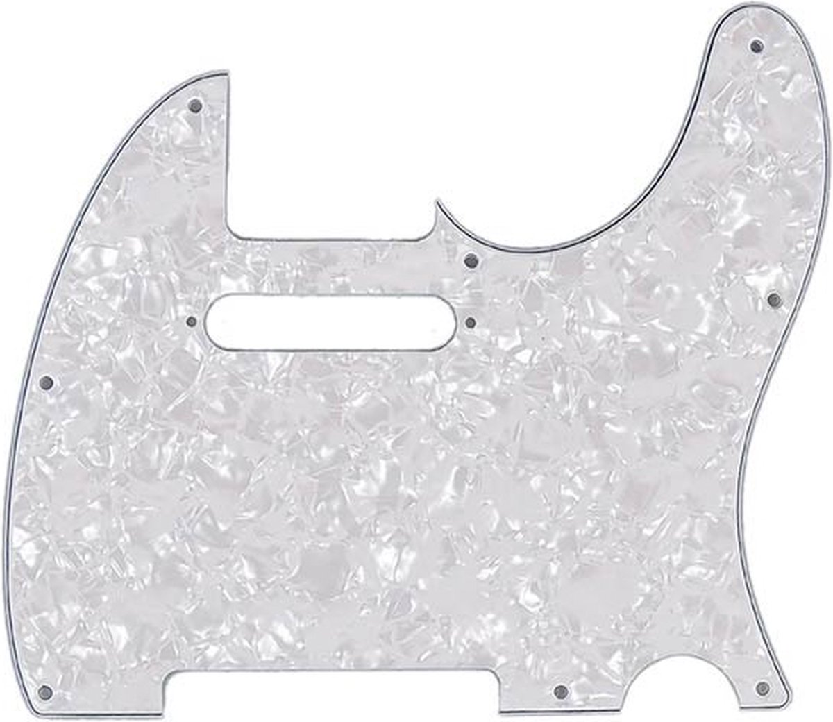Fender 992150000 pickguard Standard Tele®, 8 screw holes, 4-ply, white pearl