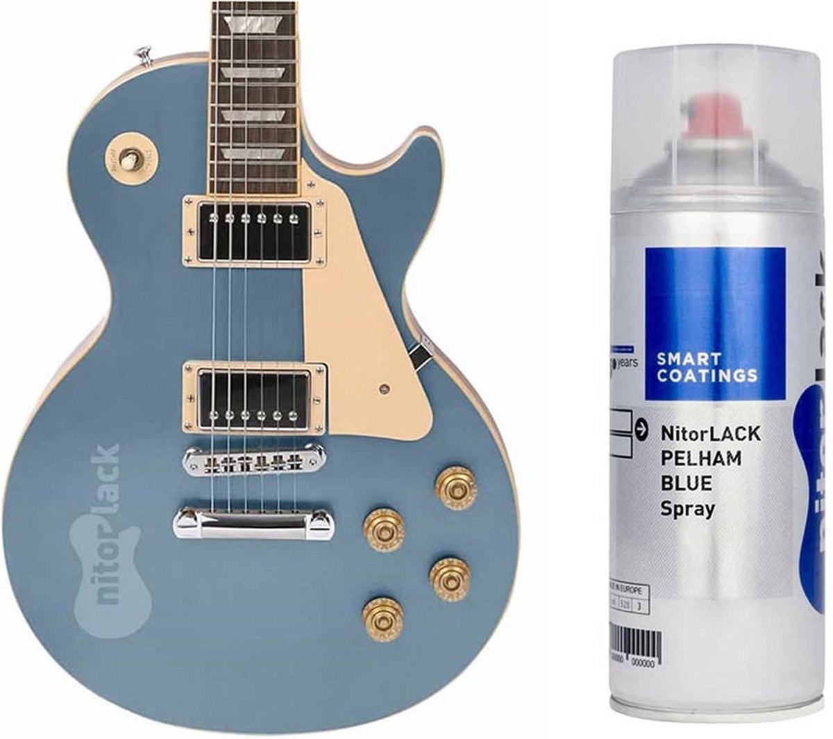 NitroLACK Nitrocellulose Lak - Pelham Blauw voor Gitaren