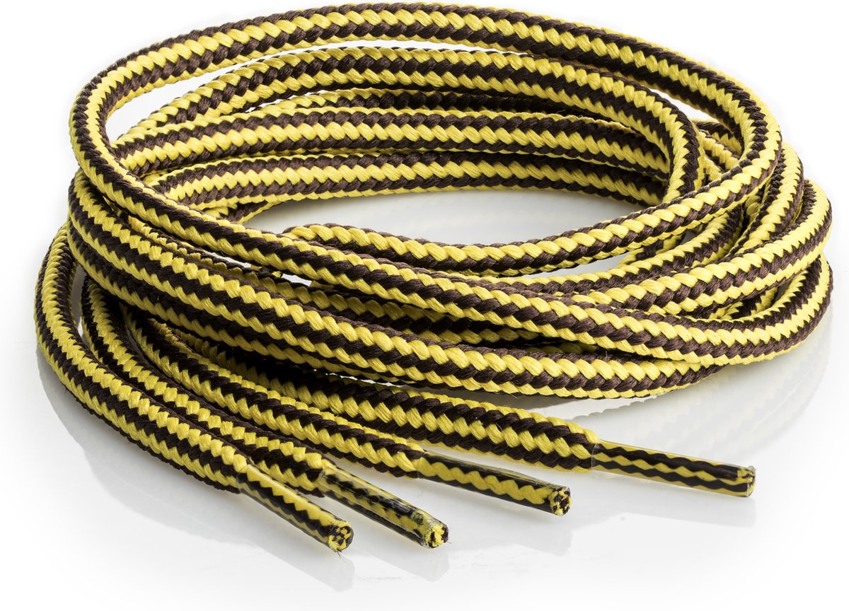 Springyard Hike 6.0 mm - ronde veters voor wandelschoenen - geel/bruin - 140cm - polyester - 1 paar