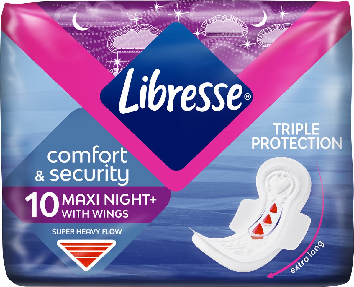 Goedkoopste Libresse Maxi Goodnight - 6 verpakkingen