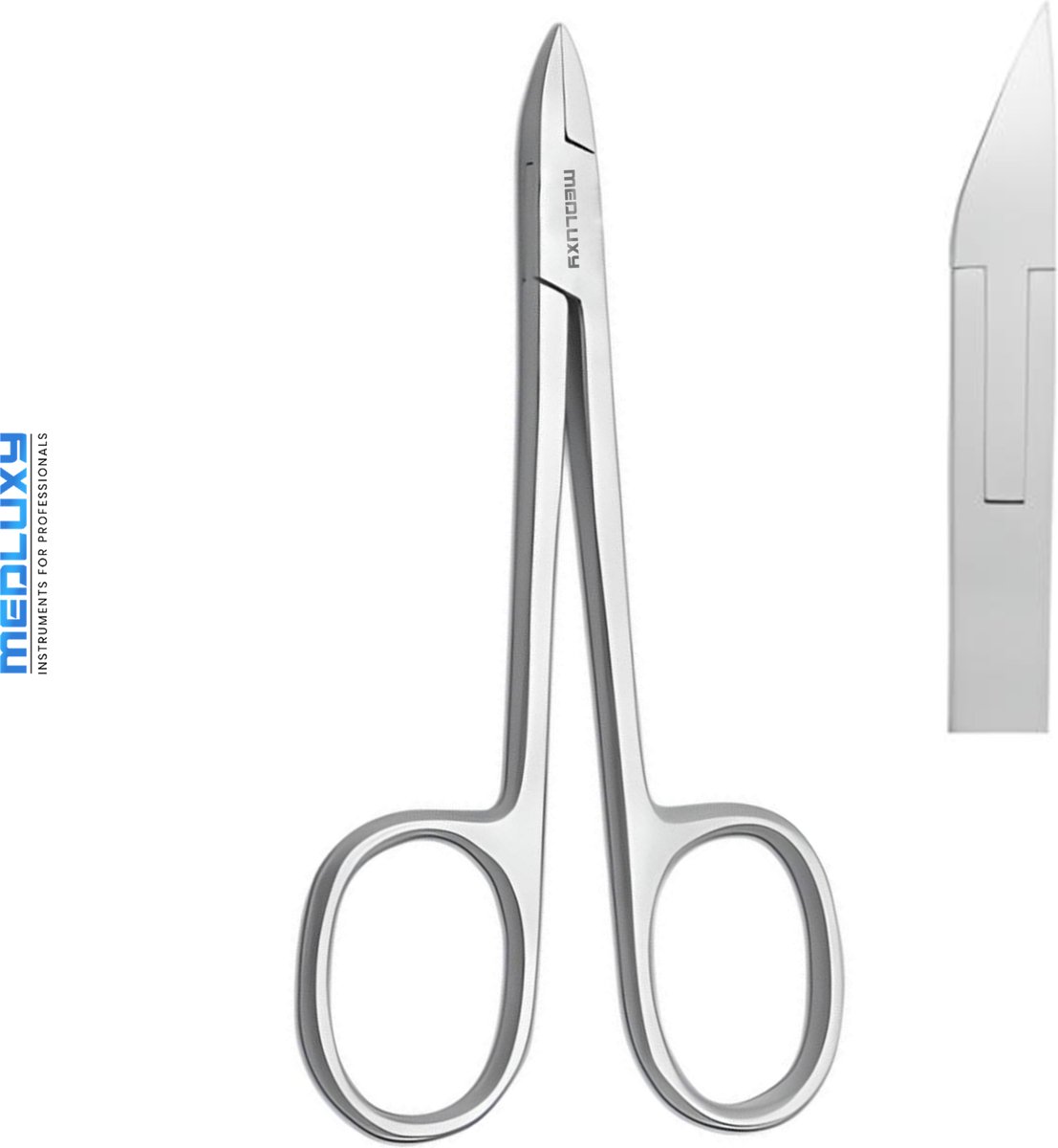 Goedkoopste MEDLUXY® - Nagelschaar - Hoektang - 10 cm - 10 mm - MP0203 (ingegroeide nagels , nagelhoekjes , nagelknipper , nageltang