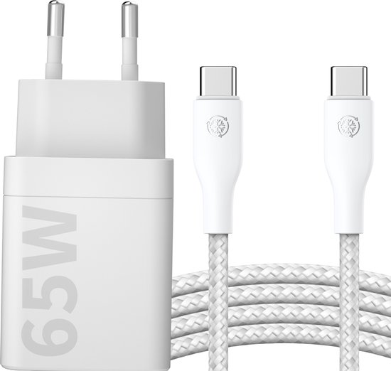 65W USB-C oplader met 3m kabel, sne...