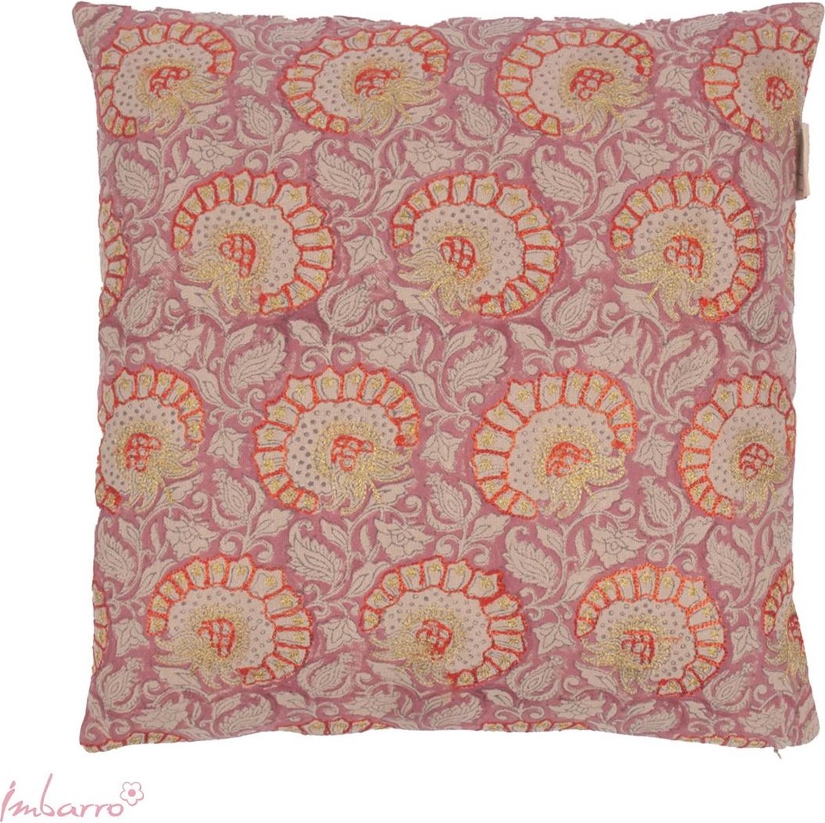 Imbarro - Kussen - Sierkussen - Mira - Multicolor - 100 % katoen velvet - 50x50 cm