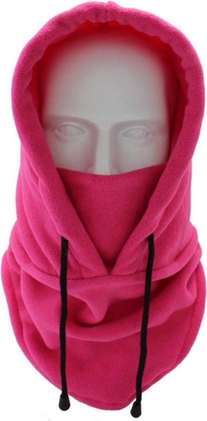 Fleece 3-in-1 Muts - Roze | One size | Polyester | Skimasker / Bivakmuts | Fashion Favorite