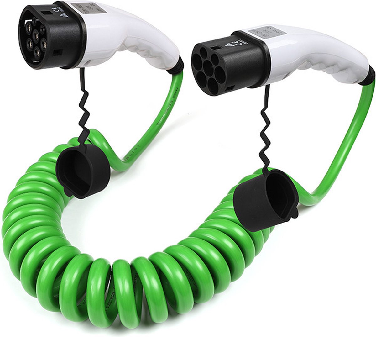 Spiraal Laadkabel BlackCharge® flex (11kW) Type2 naar Type2 - 3.5M