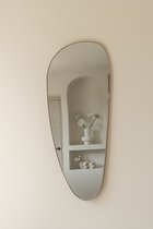 Indore Home - Spiegel Dean - organische vorm - asymmetrisch - wandspiegel - 120cm - goud
