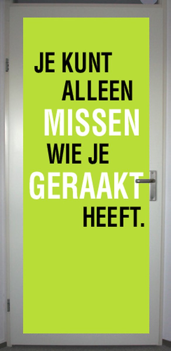 Deurposter 'Missen' - deursticker 75x195 cm