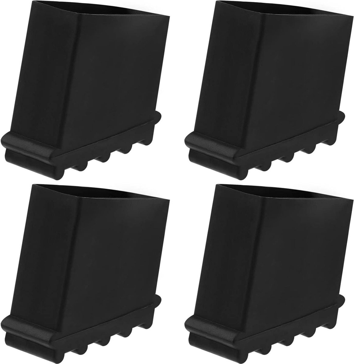 Image of 4 stuks trapladders voetafdekking - rubberen ladder pad - veelzijdige ladder beenafdekking - antislip ladder voor thuis