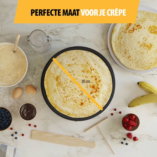 Tristar Pannenkoekenmaker - BP-2627 - 1200W - Crêpemaker - 30cm - Zwart — afbeelding 4