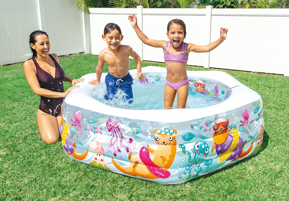 Intex Happy Otter Opblaaszwembad - 191 x 178 x 61 cm — afbeelding 3