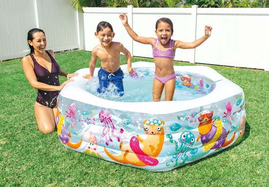 Intex Happy Otter Opblaaszwembad - 191 x 178 x 61 cm