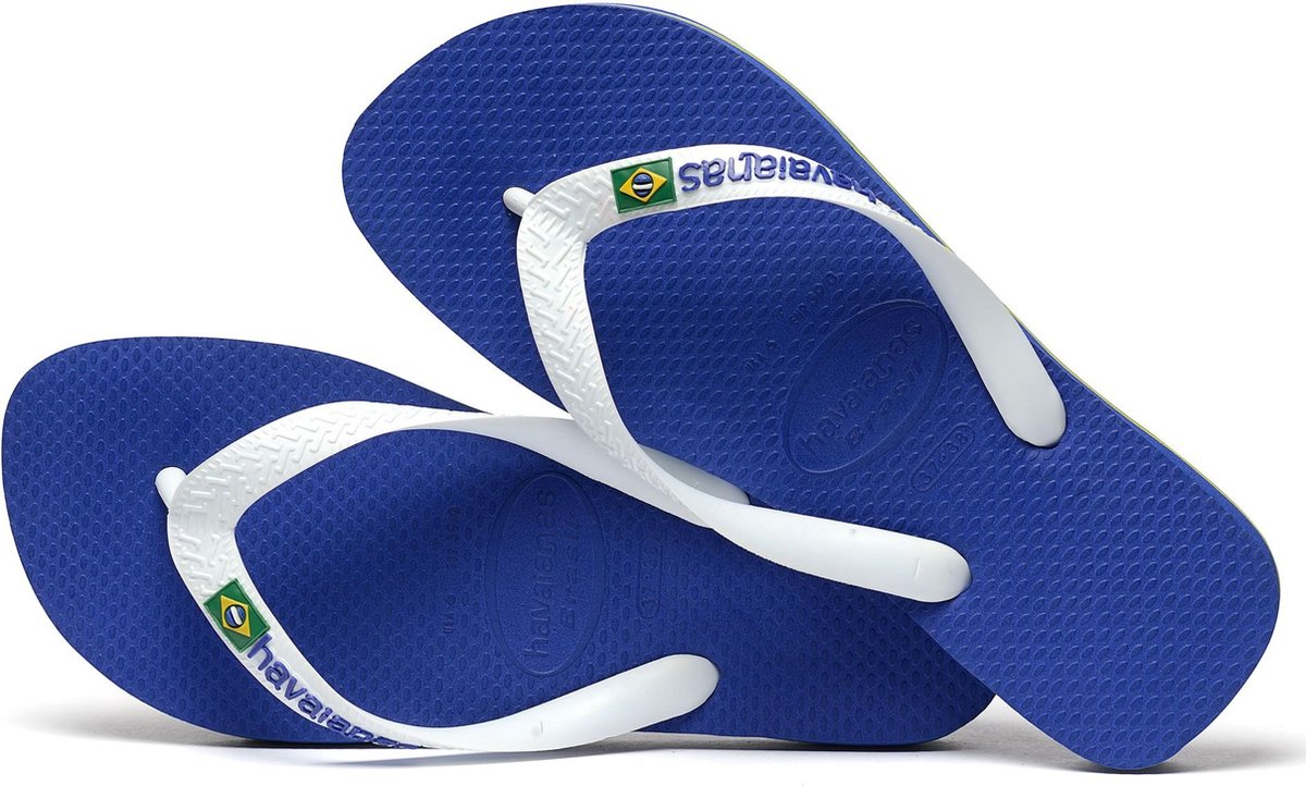 Havaianas Brasil logo Slippers - Blauw