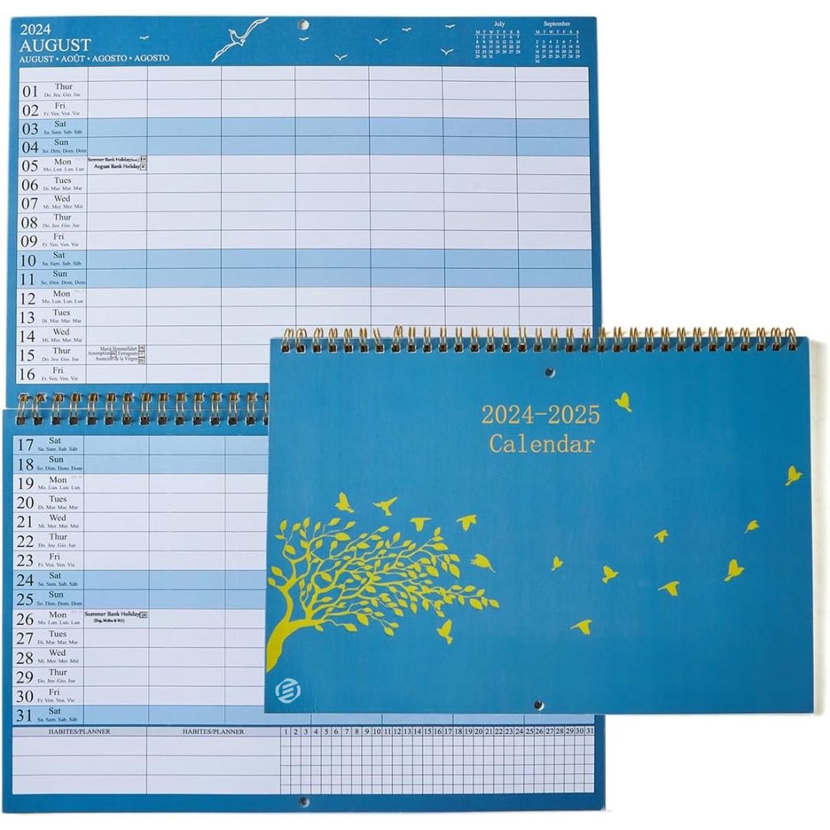 Equivera Famillieplanner 2025 - Familyplanner 2025 - Gezinsplanner - Kalender - Weekplanner - Weekoverzicht - tot 18 Maanden