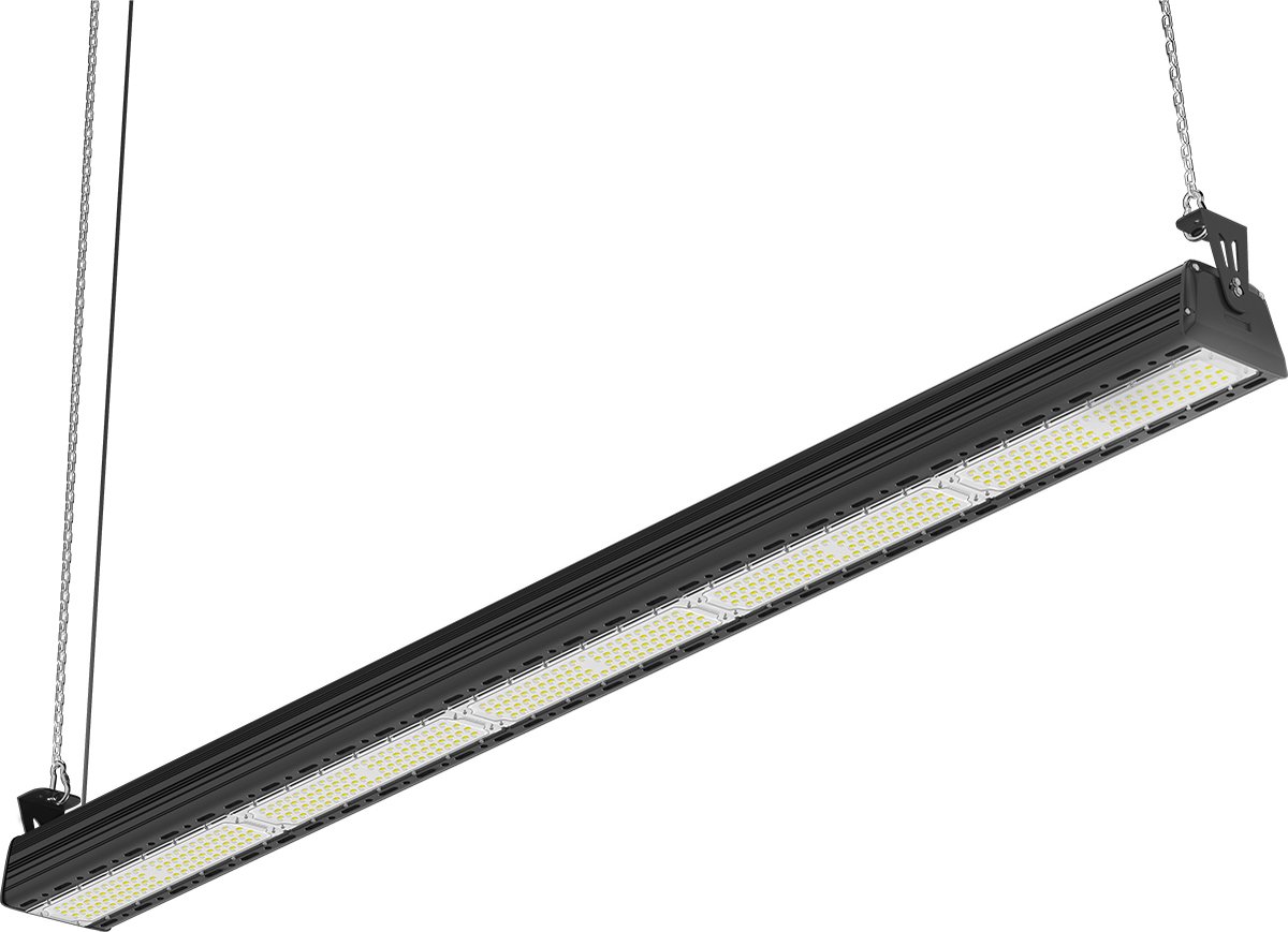 BES LED LED High Bay Lineair - Rinzu Lin - 250W - 150LM/W - 860 6000K - Dimbaar 0-10V - IP65 - Sosen Driver - Sanan LEDs Zwart
