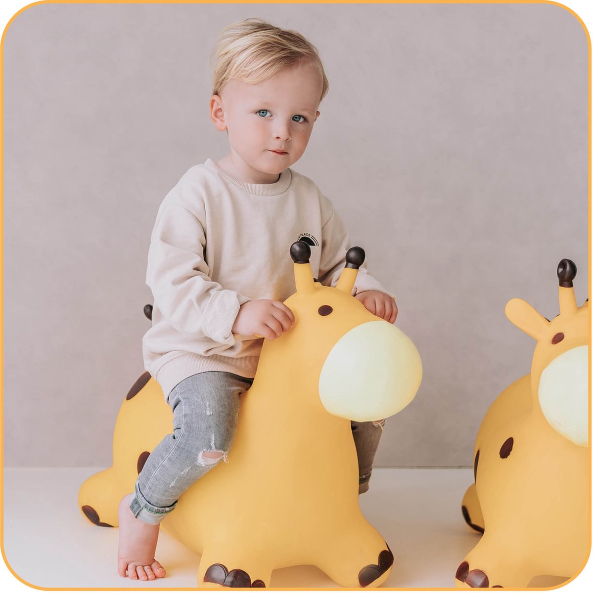 Jobber Toys Skippybal 70 cm - Skippy dieren Skippyballen - incl. pomp — afbeelding 6
