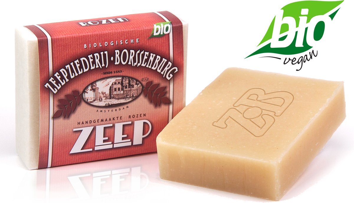 Goedkoopste Biologische Rozen zeep - 3 stuks | Handgemaakte verzorgingsproducten van Zeepziederij Borssenburg