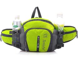 Luxe Heuptas - Wandelen - Hiking - Stevige Tas - Outdoor Accessoires - Rugzak - 4 In 1 - Reis Accessoires - Groen - 5 L