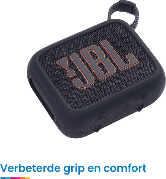YONO Soft Case geschikt voor JBL Go 4 - Siliconen Hoesje - Zwart van Yono — afbeelding 5