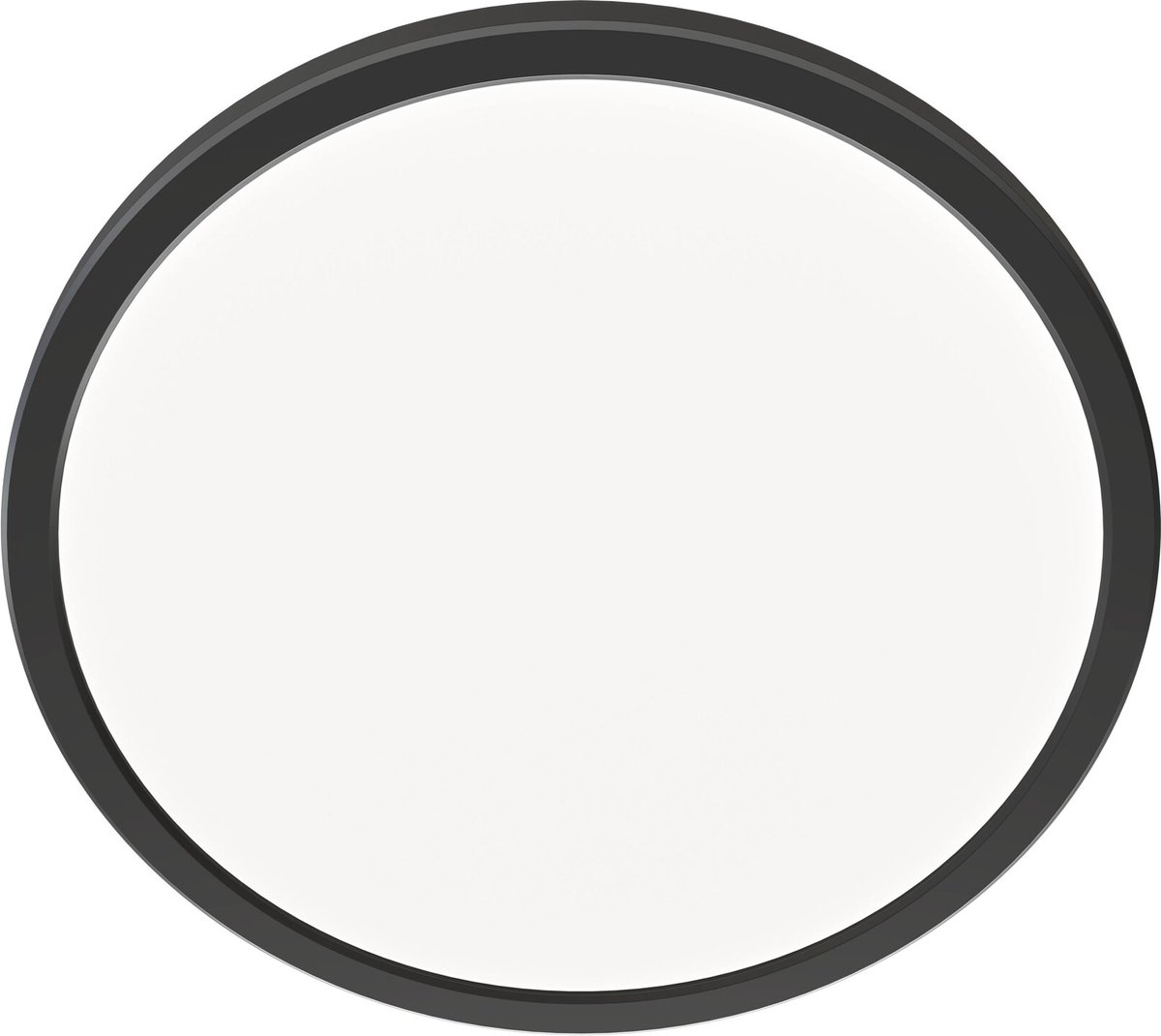 Ledvion - LED Plafonddlamp Zwart (Ø29cm - 18W - 2700K - 1620L) IP44 - Geïntegreerd LED