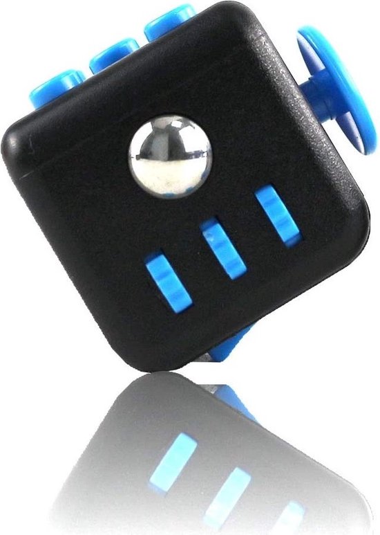 Foto: Fidget toys fidget cube pop it blauw zwart