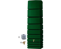 Graf regenton Slim 650 L groen-met kraantje-met vulautomaat 