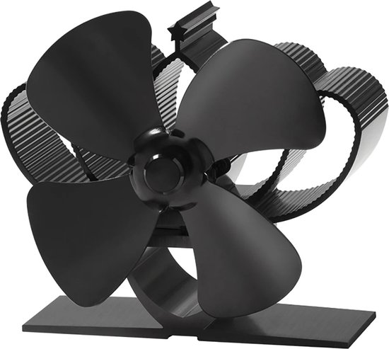 Video's over Wat is Voda 4-Blade Warmte Aangedreven Kachelventilator voor Hout/Brandhout Kachel Verhoogt 80% Meer Warme Lucht Dan 2 Bladventilator