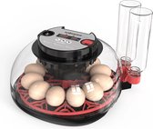 Broedmachine - 12 eieren - Volledig Automatisch - Ingebouwde Schouwlamp - Display - Met Flessen