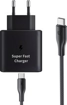USB C Snellader - USB C Oplader - Snellader 45W - Super Snel Laden geschikt voor Samsung - USB C Adapter met Oplaadkabel 2 Meter