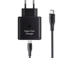 USB C Snellader - USB C Oplader - Snellader 45W - Super Snel Laden geschikt voor Samsung - USB C Adapter met Oplaadkabel 2 Meter
