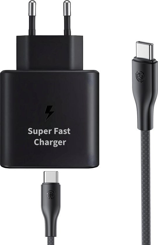 USB C Snellader - USB C Oplader - Snellader 45W - Super Snel Laden geschikt voor Samsung - USB C Adapter met Oplaadkabel 2 Meter