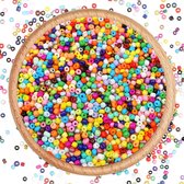 PLAY IT Kralen 1000 stuks - 4 mm - Inclusief 1 Meter Elastisch Draad