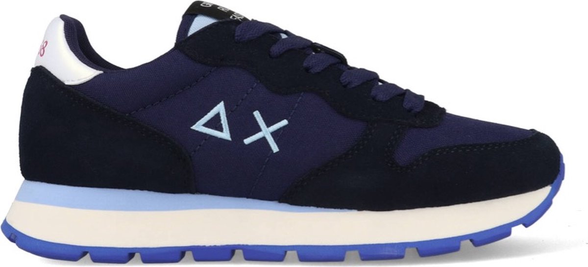 SUN68 Ally Solid Nylon Sneakers - Dames - Blauw - Maat 38