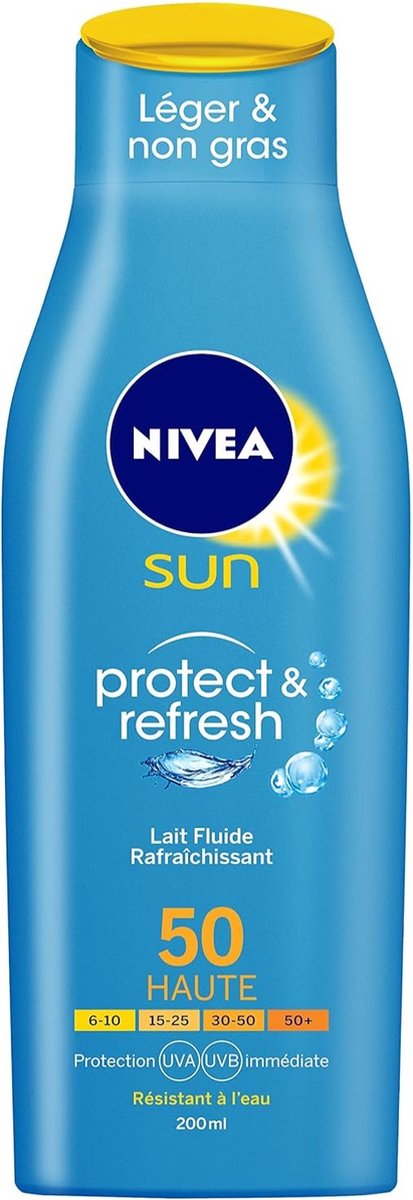 Goedkoopste Nivea Sun Protect/Refresh Lait Fluide Fps50 200 ml
