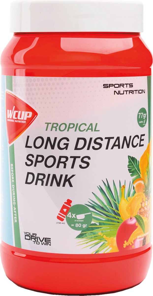 Goedkoopste Wcup Sports Nutrition - Long Distance Sports Drink (Tropical - 1040 gram) - Poeder