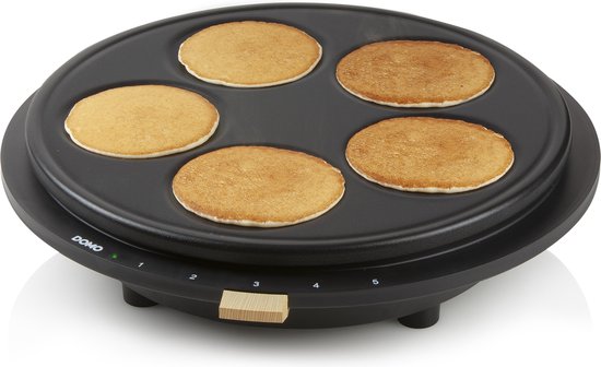 DOMO DO9227P Pannenkoekenmaker - 2 soorten platen - 1 grote of 5 kleine pannenkoeken - 1500W — afbeelding 4