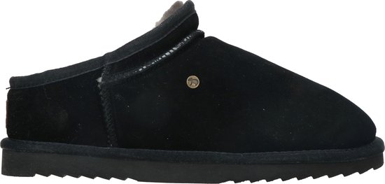 Warmbat Conner Suede Heren Sloffen - Zwart