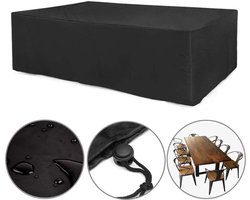 Tuinmeubelhoes - waterdicht - duurzaam - 210D Oxford-doek - 240*140*90cm - zwart - openlucht - Beschermhoes voor tuintafel en stoel - Stofdicht en waterdicht