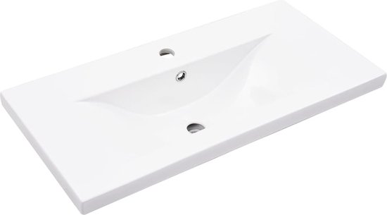 vidaXL - Meuble lavabo - avec - encastré - évier - gris béton