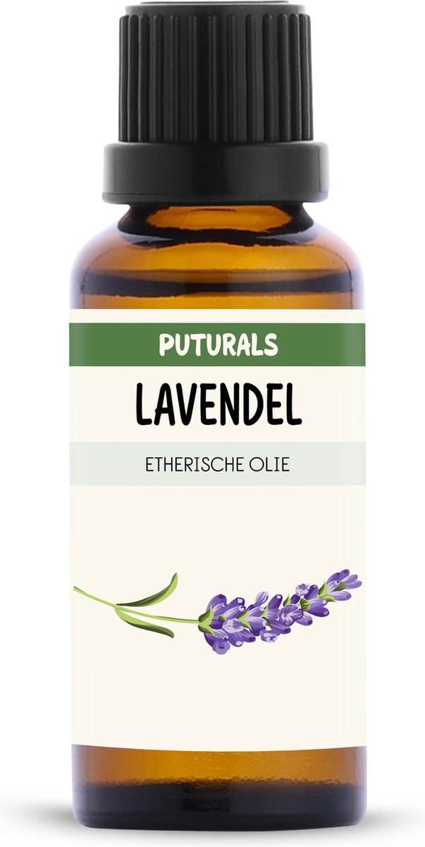 Puturals Lavendel Olie 100% Natuurlijk - 30ml - Puur en Vegan - Lavendel Etherische Olie voor Huid, Haar en Aromatherapie