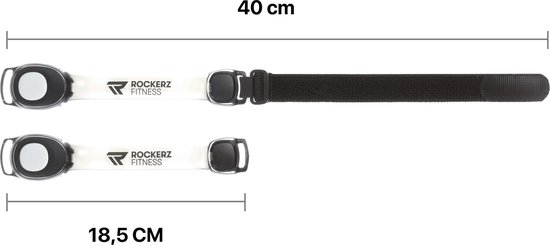 Rockerz Hardloop verlichting - Hardloop lampjes inclusief batterijen - LED verlichting voor om je armen - Water resistant - Set van 2 - Kleur: Wit