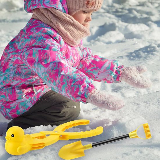 Sneeuwbal-maker - sneeuwbalmachine met sneeuwschep en sneeuwbolvorm - eend voor sneeuwbalgevecht - kindercadeau. van Nivvity — afbeelding 4