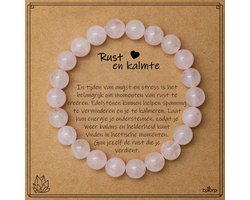 Top 10 Edelstenen en Natuurstenen Armbanden 2026: Bixorp Gems Rozenkwarts Armband met Cadeaukaart