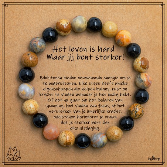 Bixorp Edelsteen Armband met Betekenis