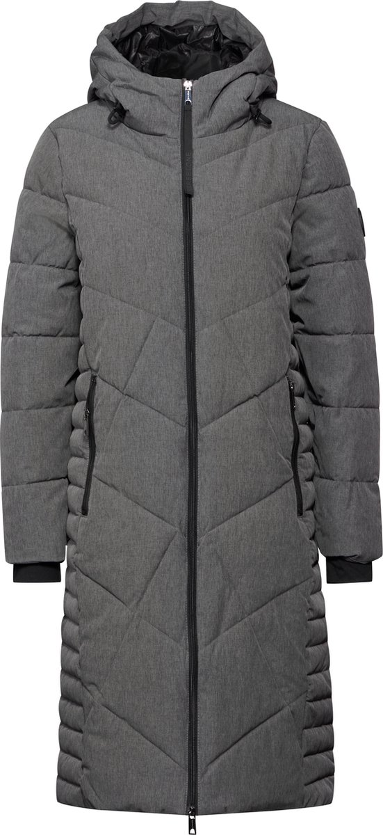 Street One Lange teflon jas - frost grey melange - maat 42