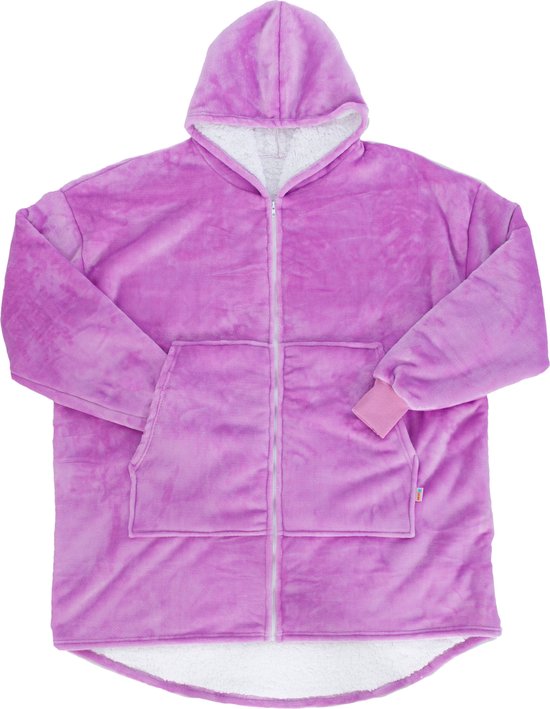 Oversized deken met ritssluiting, draagbare deken voor dames en heren