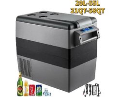 Auto Koelbox - Koelbox 12V - Koelbox Elektrisch - Autokoelkast - Auto Koelbox 12V - 20 Liter - Tot 48 Blikjes - Met App en Cup Holders