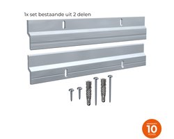 Newly stabiele ophanging voor schilderijen direct aan muur – Verstelbare ophanging – Newly Z100 Powerbar – Z-bar 100 cm